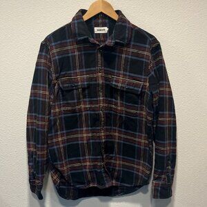 Taylor Stitch Ledge Flannel Shirt in Dark Navy Plaid - M - 40